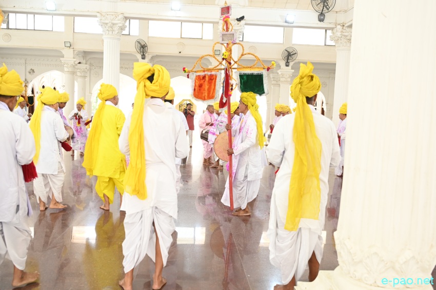 Yaoshang Day 2 ::  Pichakari at Shree Shree Govindajee Temple , Imphal :: 26th March 2024