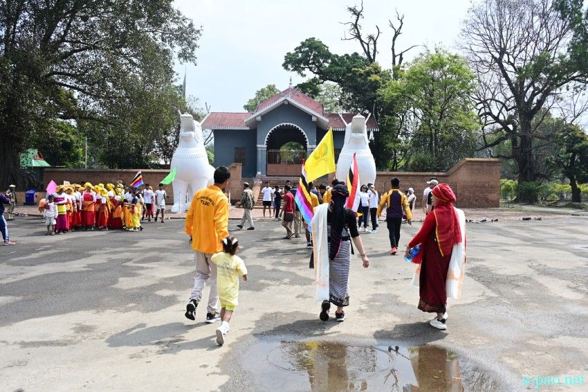Yaoshang Mei Loukhatpa- Torch lighting at Kangla by Leikai clubs :: 15th  March 2025