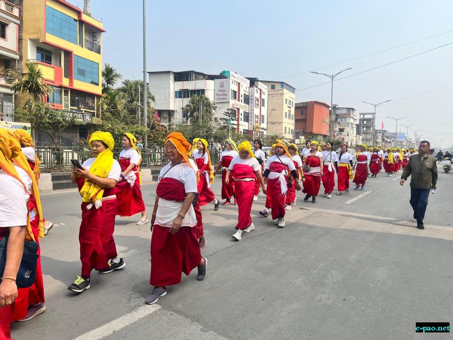 Carrying the Sacred Fire from Kangla for 39th Annual Yaoshang Sports Meet of YUC, Kwakeithel Moirang Purel Leikai :: March 4, 2026