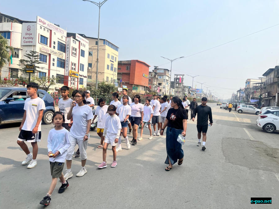 Carrying the Sacred Fire from Kangla for 39th Annual Yaoshang Sports Meet of YUC, Kwakeithel Moirang Purel Leikai :: March 4, 2026
