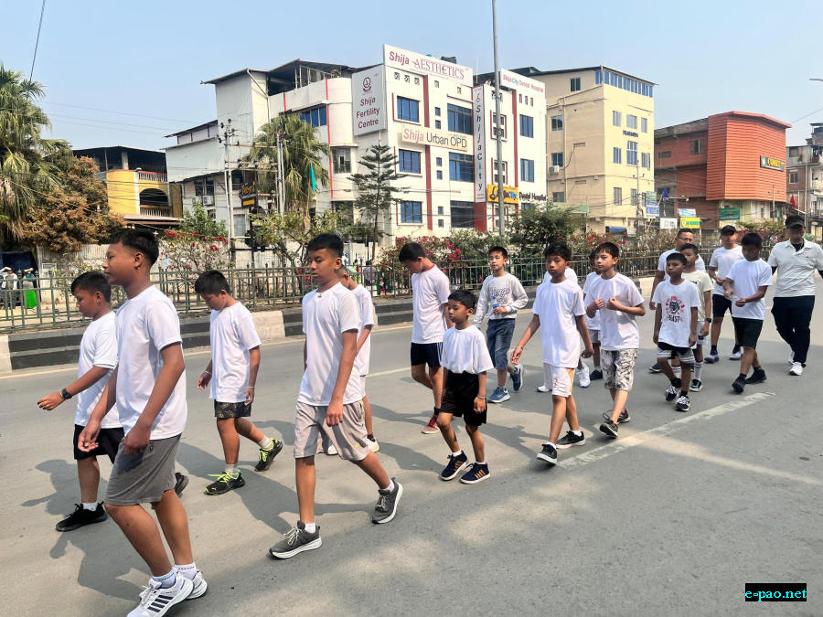 Carrying the Sacred Fire from Kangla for 39th Annual Yaoshang Sports Meet of YUC, Kwakeithel Moirang Purel Leikai :: March 4, 2026