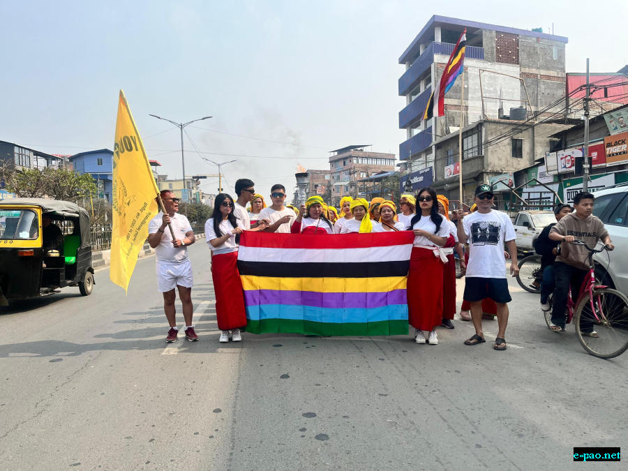 Carrying the Sacred Fire from Kangla for 39th Annual Yaoshang Sports Meet of YUC, Kwakeithel Moirang Purel Leikai :: March 4, 2026