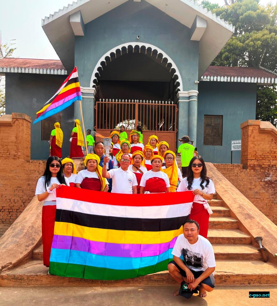 Carrying the Sacred Fire from Kangla for 39th Annual Yaoshang Sports Meet of YUC, Kwakeithel Moirang Purel Leikai :: March 4, 2026