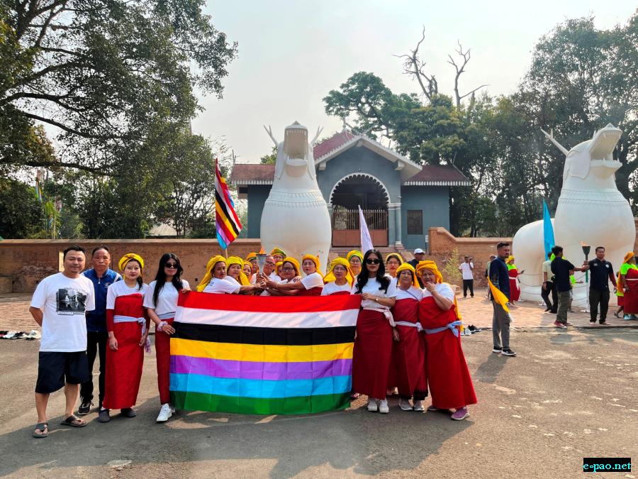 Carrying the Sacred Fire from Kangla for 39th Annual Yaoshang Sports Meet of YUC, Kwakeithel Moirang Purel Leikai :: March 4, 2026