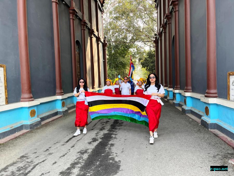 Carrying the Sacred Fire from Kangla for 39th Annual Yaoshang Sports Meet of YUC, Kwakeithel Moirang Purel Leikai :: March 4, 2026