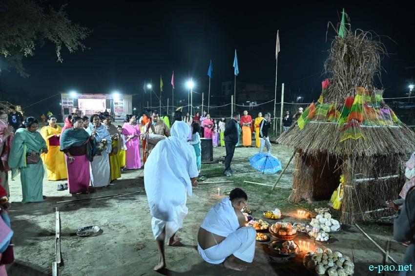 Yaoshang Mei Thaba :  Prayers to God and burning of Yaoshang Hut at Imphal  :: 03rd March 2026