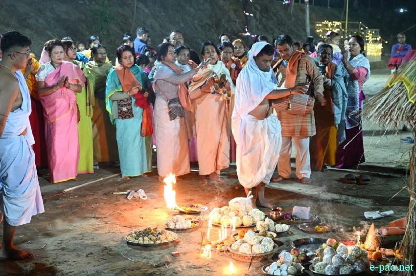 Yaoshang Mei Thaba :  Prayers to God and burning of Yaoshang Hut at Imphal  :: 03rd March 2026