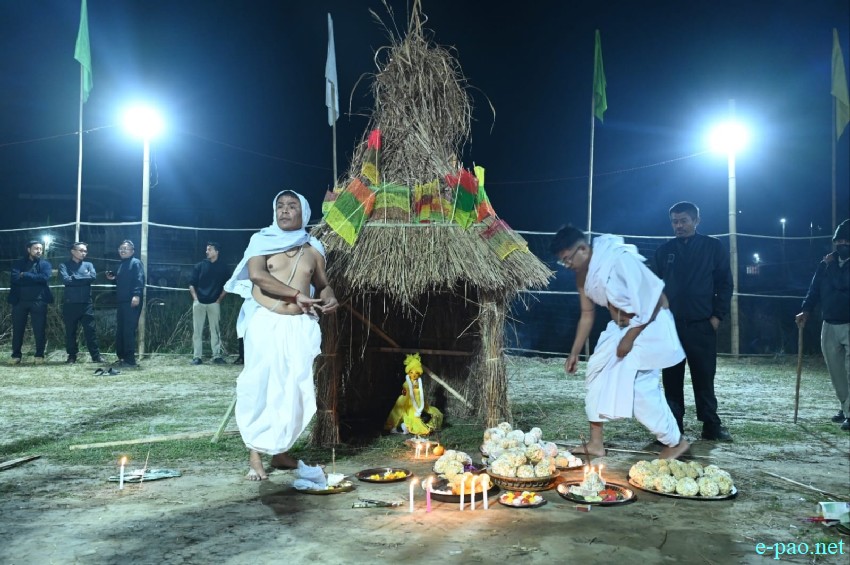 Yaoshang Mei Thaba :  Prayers to God and burning of Yaoshang Hut at Imphal  :: 03rd March 2026