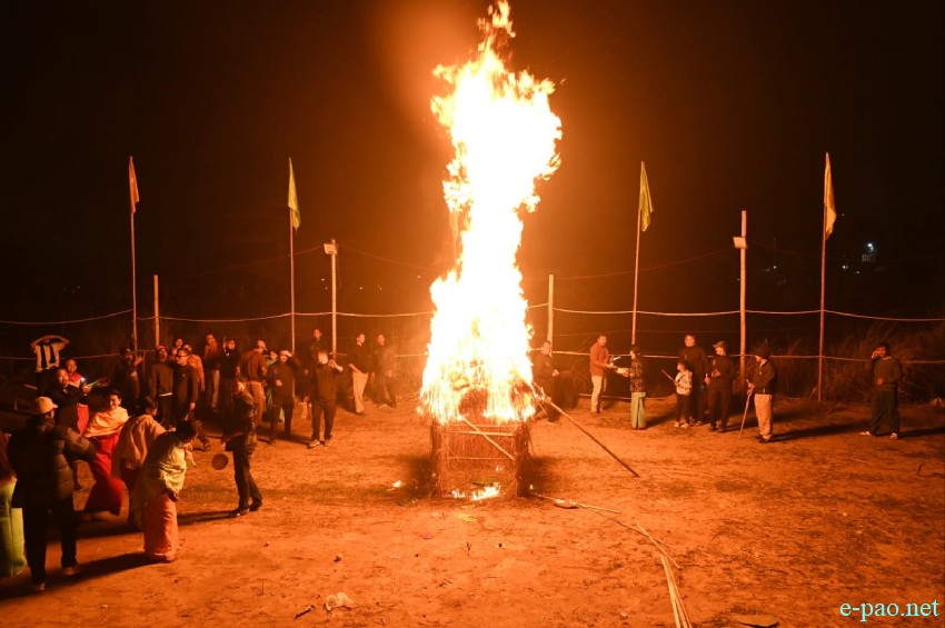 Yaoshang Mei Thaba :  Prayers to God and burning of Yaoshang Hut at Imphal  :: 03rd March 2026