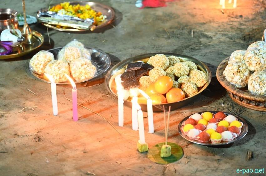 Yaoshang Mei Thaba :  Prayers to God and burning of Yaoshang Hut at Imphal  :: 03rd March 2026