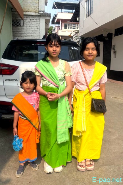 Yaoshang : Nakatheng Chatpa - Kids attired in traditional Yaoshang Dress at  Kakwa :: March 04th 2026