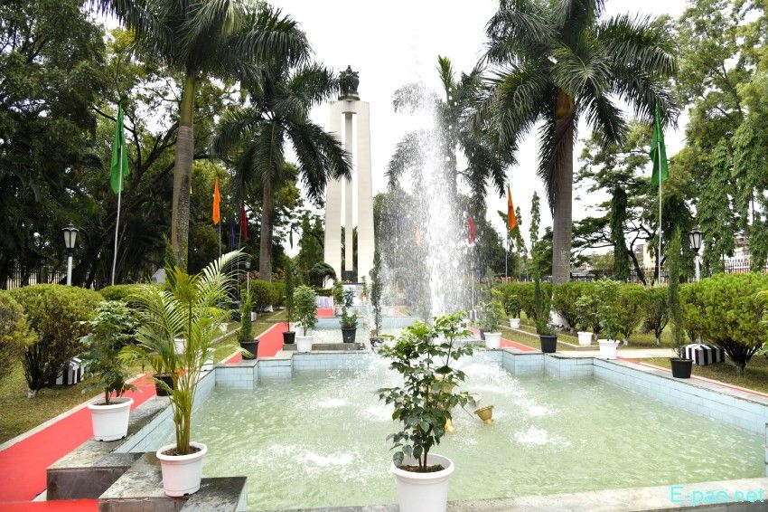 Bir Tikendrajit Park in Imphal, Manipur, along with Shahid Minar  :: September 2025