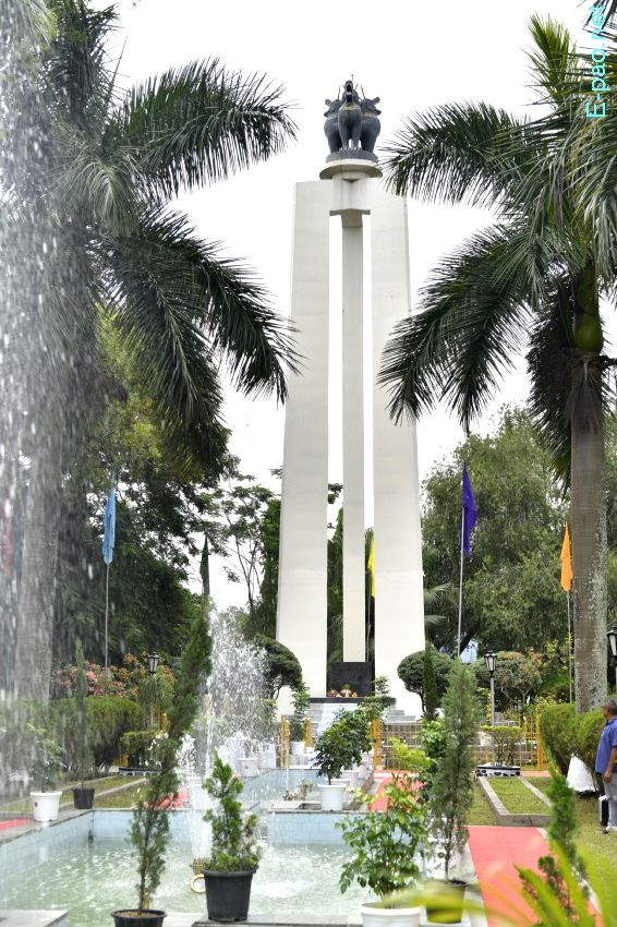 Bir Tikendrajit Park in Imphal, Manipur, along with Shahid Minar  :: September 2025