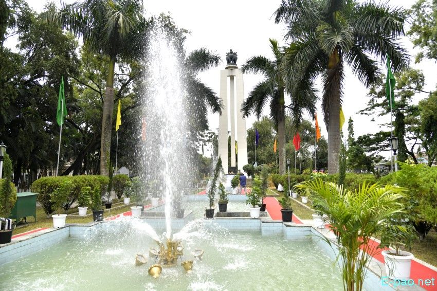 Bir Tikendrajit Park in Imphal, Manipur, along with Shahid Minar  :: September 2025