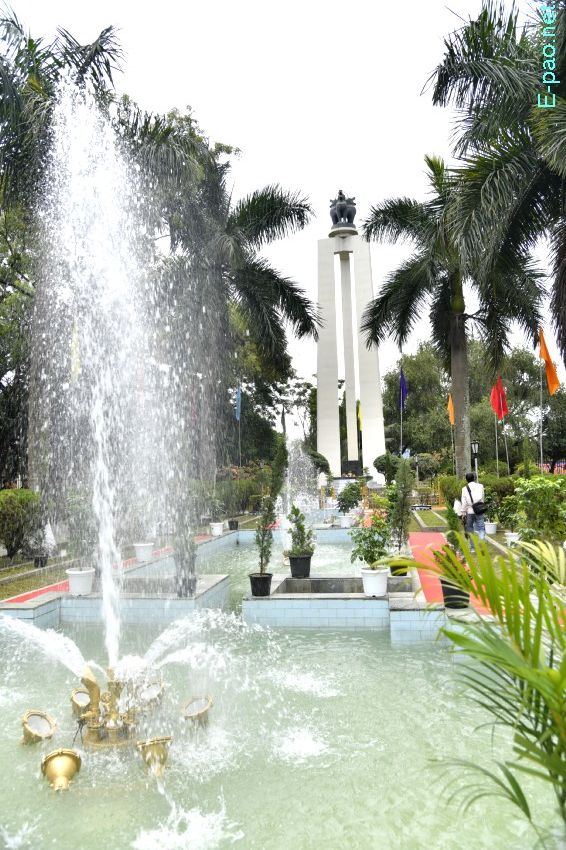 Bir Tikendrajit Park in Imphal, Manipur, along with Shahid Minar  :: September 2025