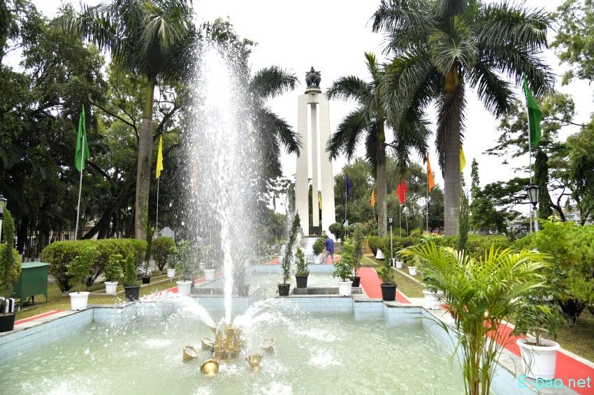 Bir Tikendrajit Park in Imphal, Manipur, along with Shahid Minar  :: September 2025