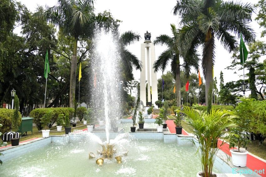Bir Tikendrajit Park in Imphal, Manipur, along with Shahid Minar  :: September 2025