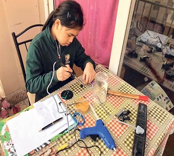 Licypriya Kangujam develops solar lamp from plastic bottles