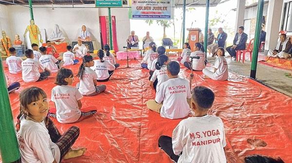 Manipur School of Yoga celebrates golden jubilee