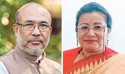 Biren, Sharda leave for Delhi, may dissect poll debacle with BJP Central leaders