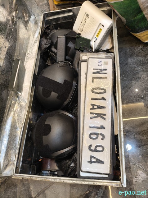 Huge Cache of arms and ammunition recovered from Lamdeng in Imphal West :: May 21st 2026