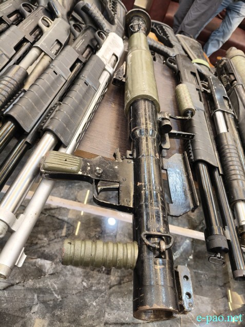 Huge Cache of arms and ammunition recovered from Lamdeng in Imphal West :: May 21st 2026
