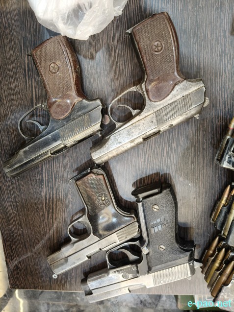 Huge Cache of arms and ammunition recovered from Lamdeng in Imphal West :: May 21st 2026