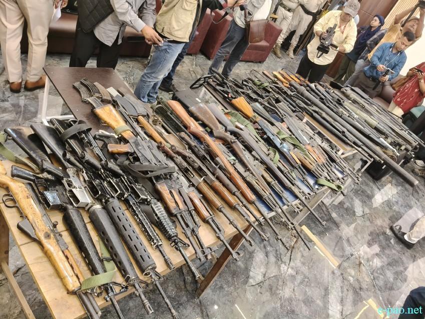 Huge Cache of arms and ammunition recovered from Lamdeng in Imphal West :: May 21st 2026