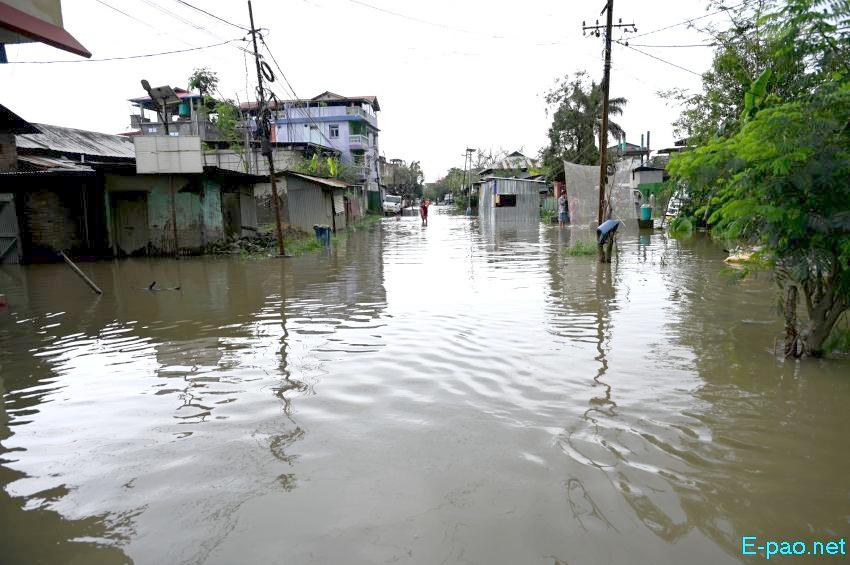  Incessant rain floods Manipur : Most areas in Imphal valley districts have been flooded :: May 29 2024 