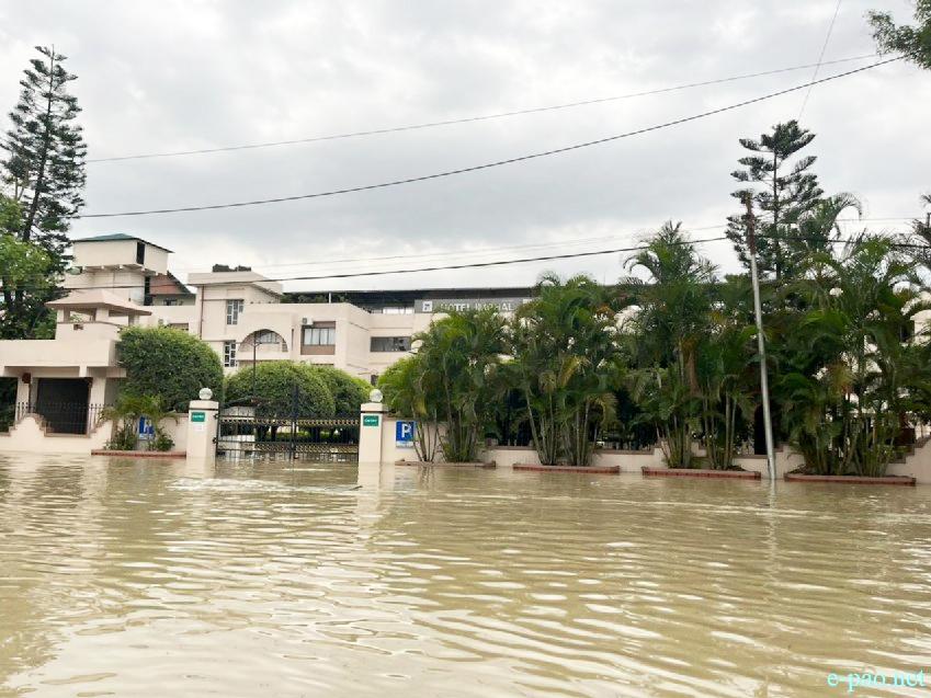 Incessant rain floods Manipur : Most areas in Imphal valley districts have been flooded :: May 29 2024