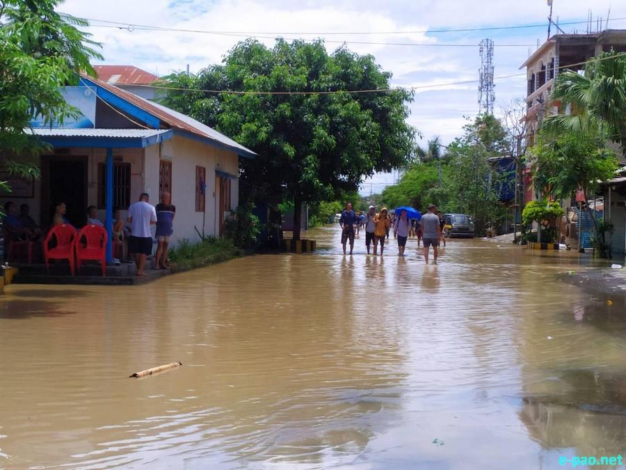 Incessant rain since first week of July : Imphal valley flooded (again) ::  July 03 2024