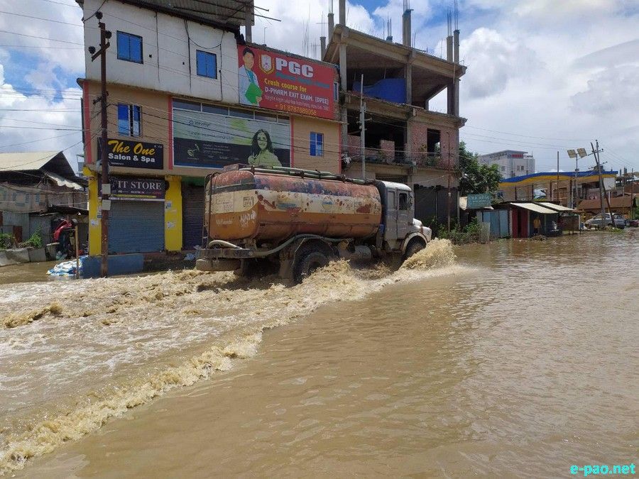 Incessant rain since first week of July : Imphal valley flooded (again) ::  July 03 2024
