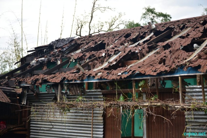 Aftermath of the ferocious hailstorm that hit several parts of Manipur on May 05 2024 :: May 09 2024