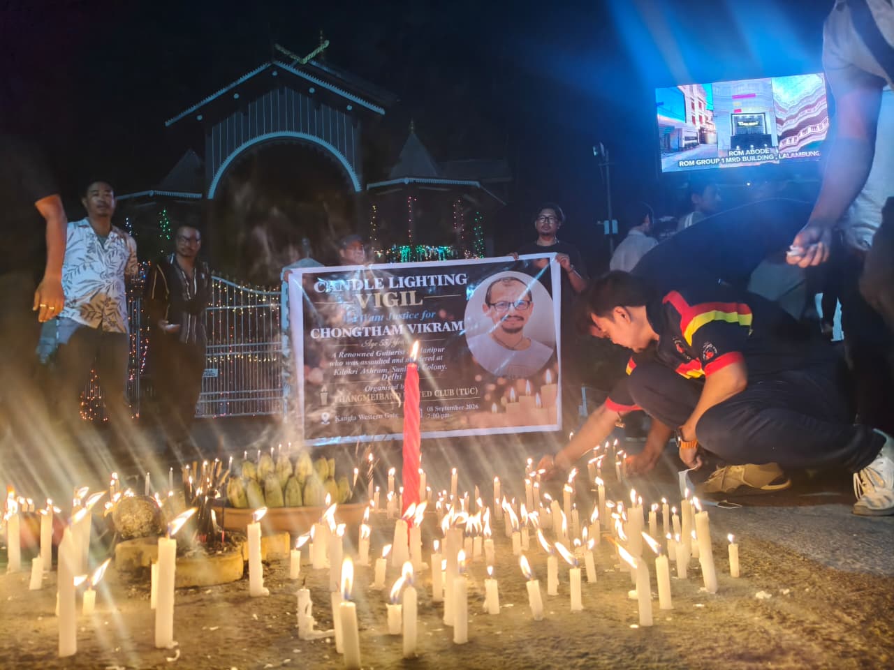 Candle Light Vigil for Chongtham Vikram at Kangla Western Gate, Imphal :: 08th September 2026