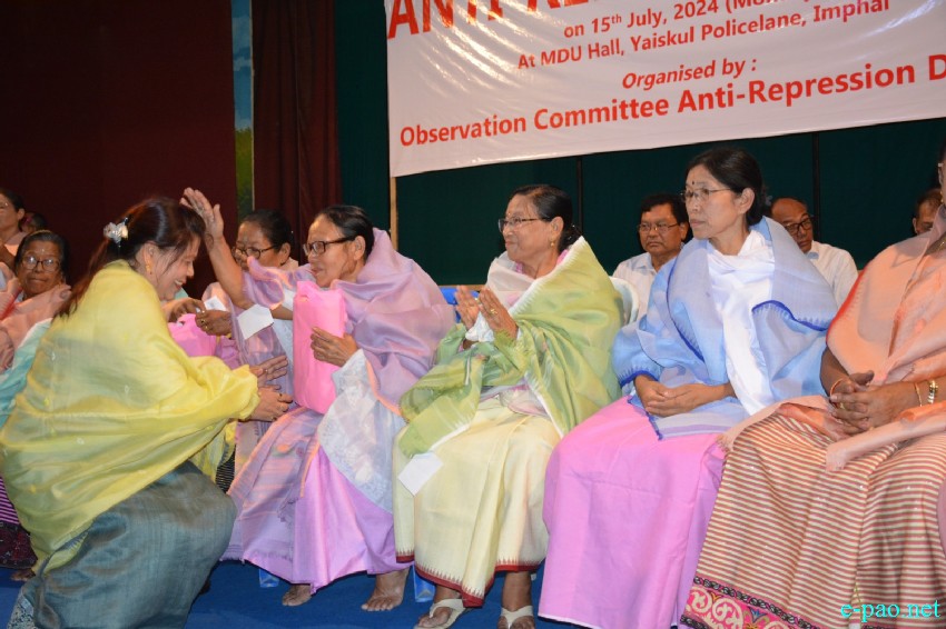 Observance of Anti-repression Day 2024 at MDU Hall, Imphal :: 15th July 2024