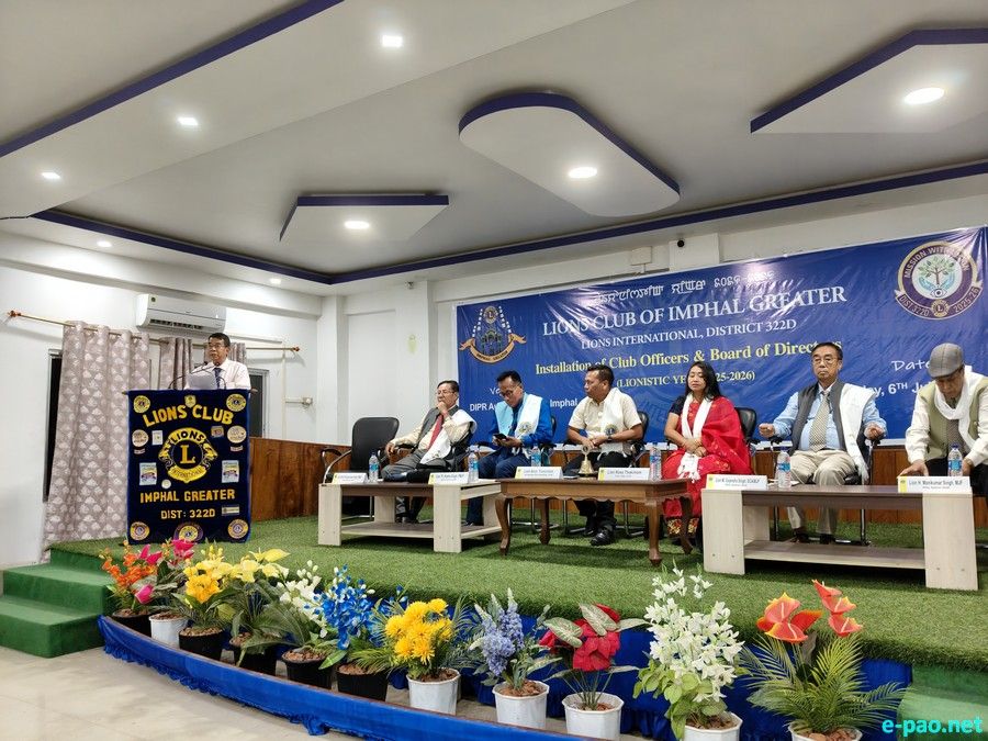 Installation Ceremony of Lions Club of Imphal Greater :: 6th July 2025