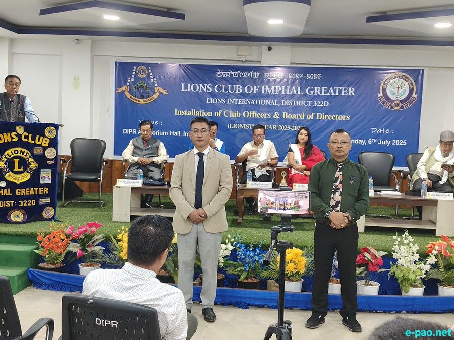 Installation Ceremony of Lions Club of Imphal Greater :: 6th July 2025