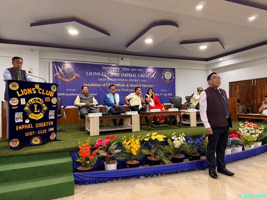 Installation Ceremony of Lions Club of Imphal Greater :: 6th July 2025