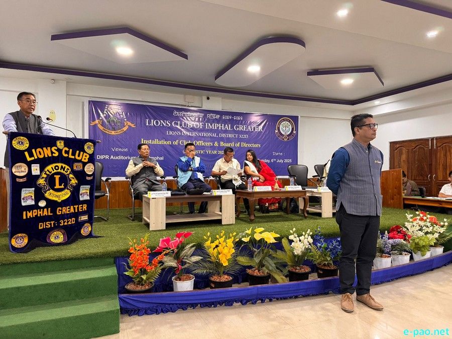Installation Ceremony of Lions Club of Imphal Greater :: 6th July 2025