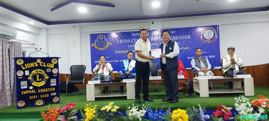 Installation Ceremony of Lions Club of Imphal Greater :: 6th July 2025