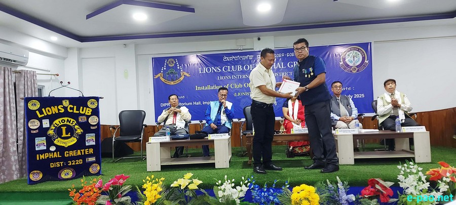 Installation Ceremony of Lions Club of Imphal Greater :: 6th July 2025