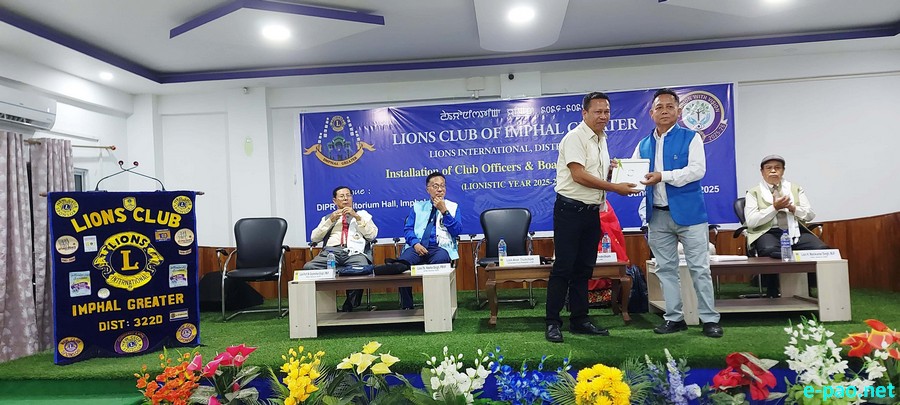 Installation Ceremony of Lions Club of Imphal Greater :: 6th July 2025