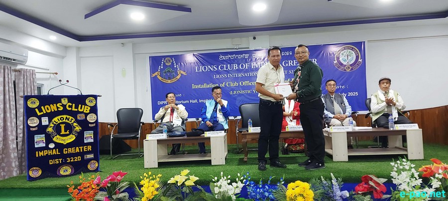 Installation Ceremony of Lions Club of Imphal Greater :: 6th July 2025