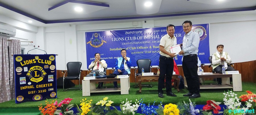 Installation Ceremony of Lions Club of Imphal Greater :: 6th July 2025