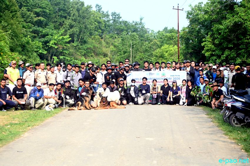 Mass Tree Plantation : World Environment Day at Lamdeng Mamang Leikai :: 5th June 2026