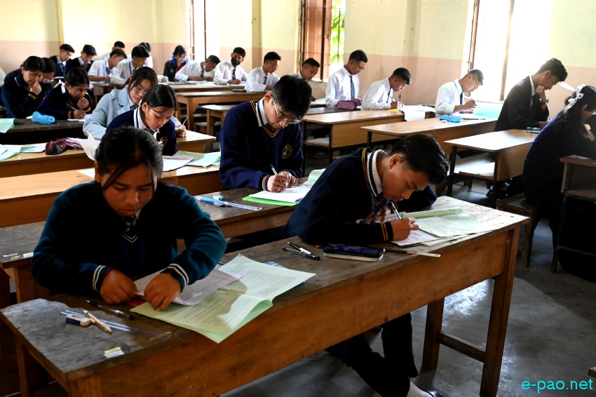 Students appearing for HSLC 2025 , Class X Examination in Imphal :: 19th February 2025