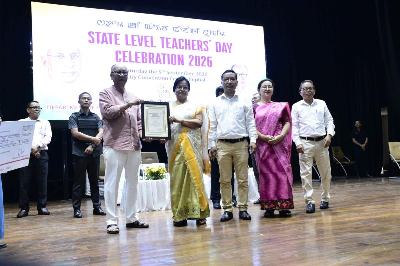 State-Level Teachers' Day Celebration 2026, at City Convention Centre, Palace Compound, Imphal :: September 05 2026