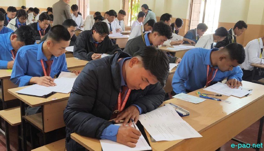 Students appearing for Class XII - Higher Secondary Exam (HSE) at Imphal :: 18th February 2026