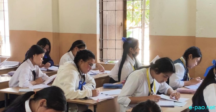 Students appearing for Class XII - Higher Secondary Exam (HSE) at Imphal :: 18th February 2026