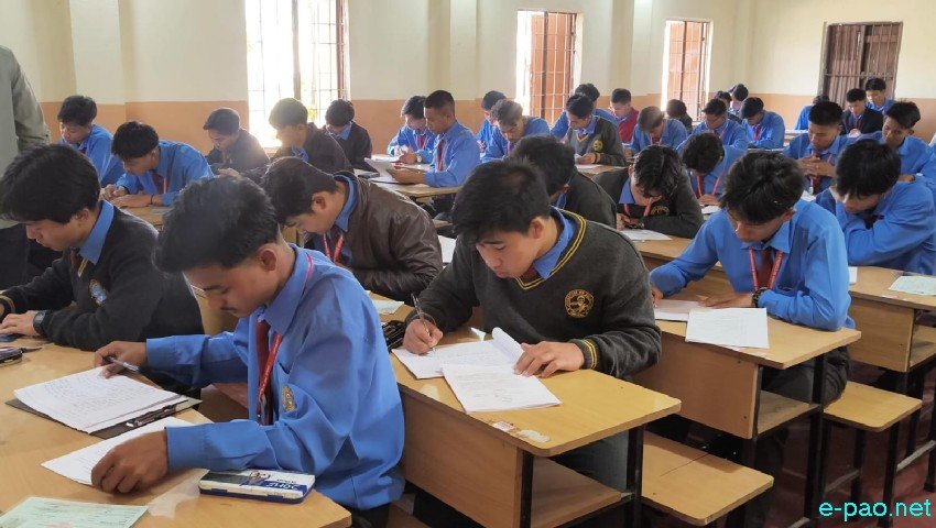 Students appearing for Class XII - Higher Secondary Exam (HSE) at Imphal :: 18th February 2026